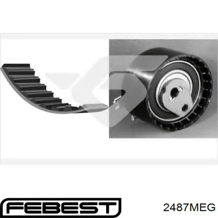 Ролик натяжителя Febest 2487MEG