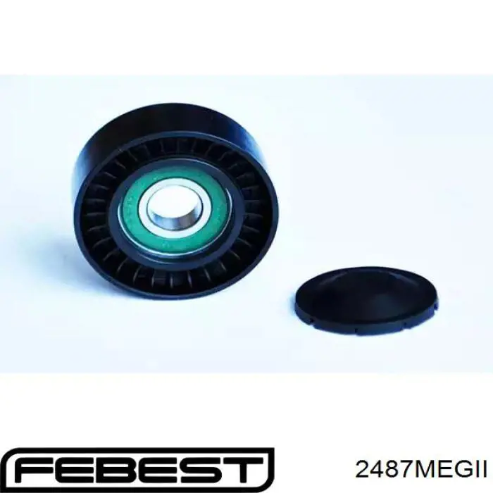 2487MEGII Febest Ролик натяжителя ремня агрегатов