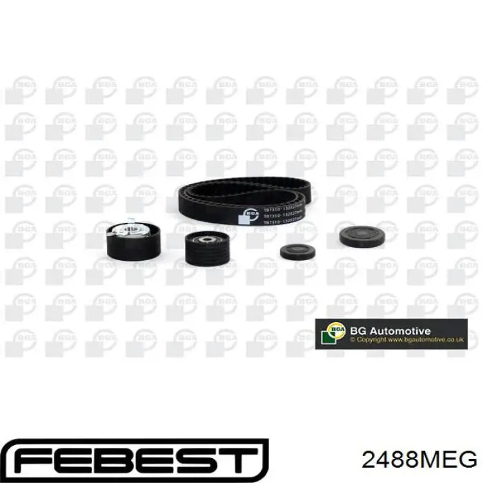 Купить 2488MEG Febest Ведуший ролик ГРМ