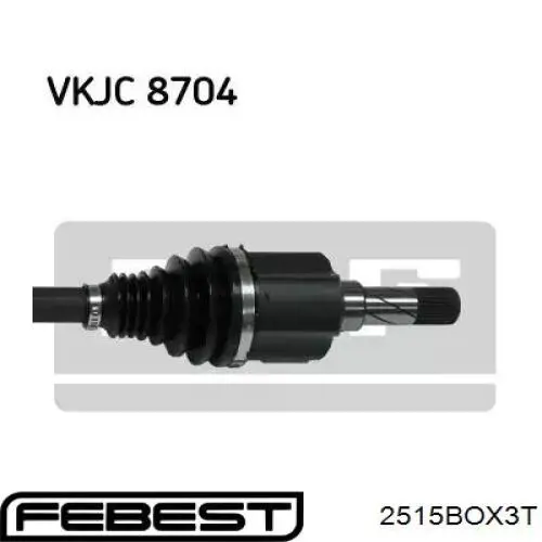 Купить 2515BOX3T Febest Пыльник гранаты внутренний, передней полуоси