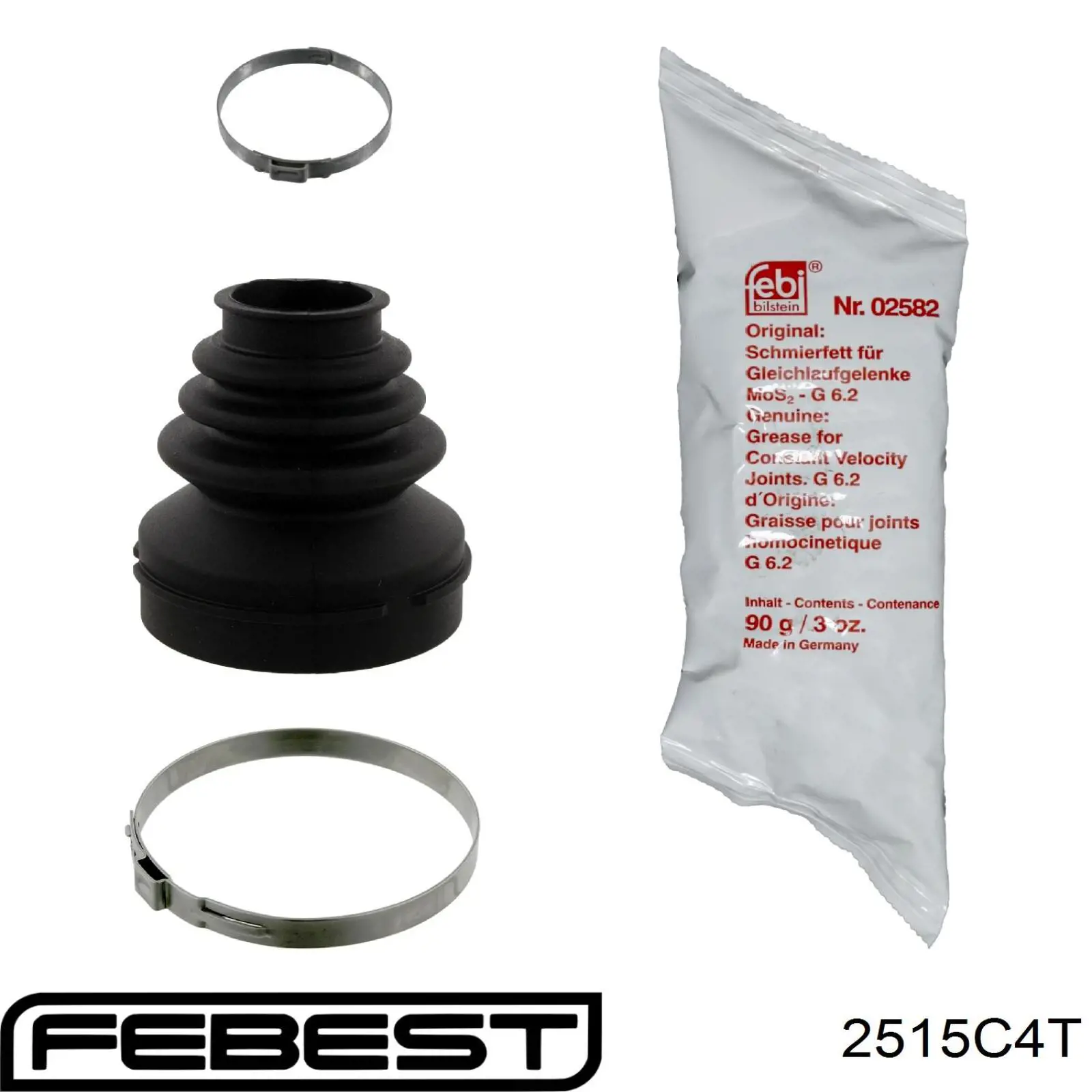 Купить 2515C4T Febest Пыльник гранаты внутренний, передней полуоси