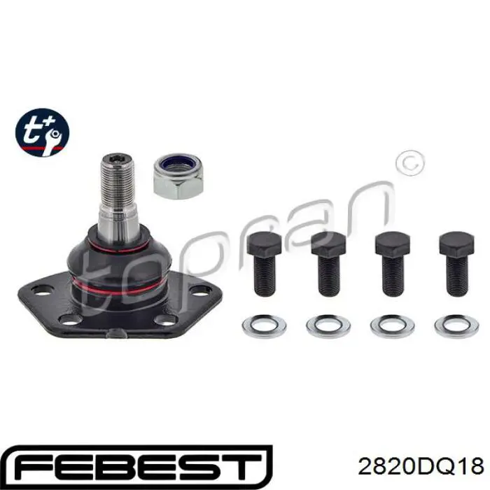 Нижняя шаровая опора Febest 2820DQ18