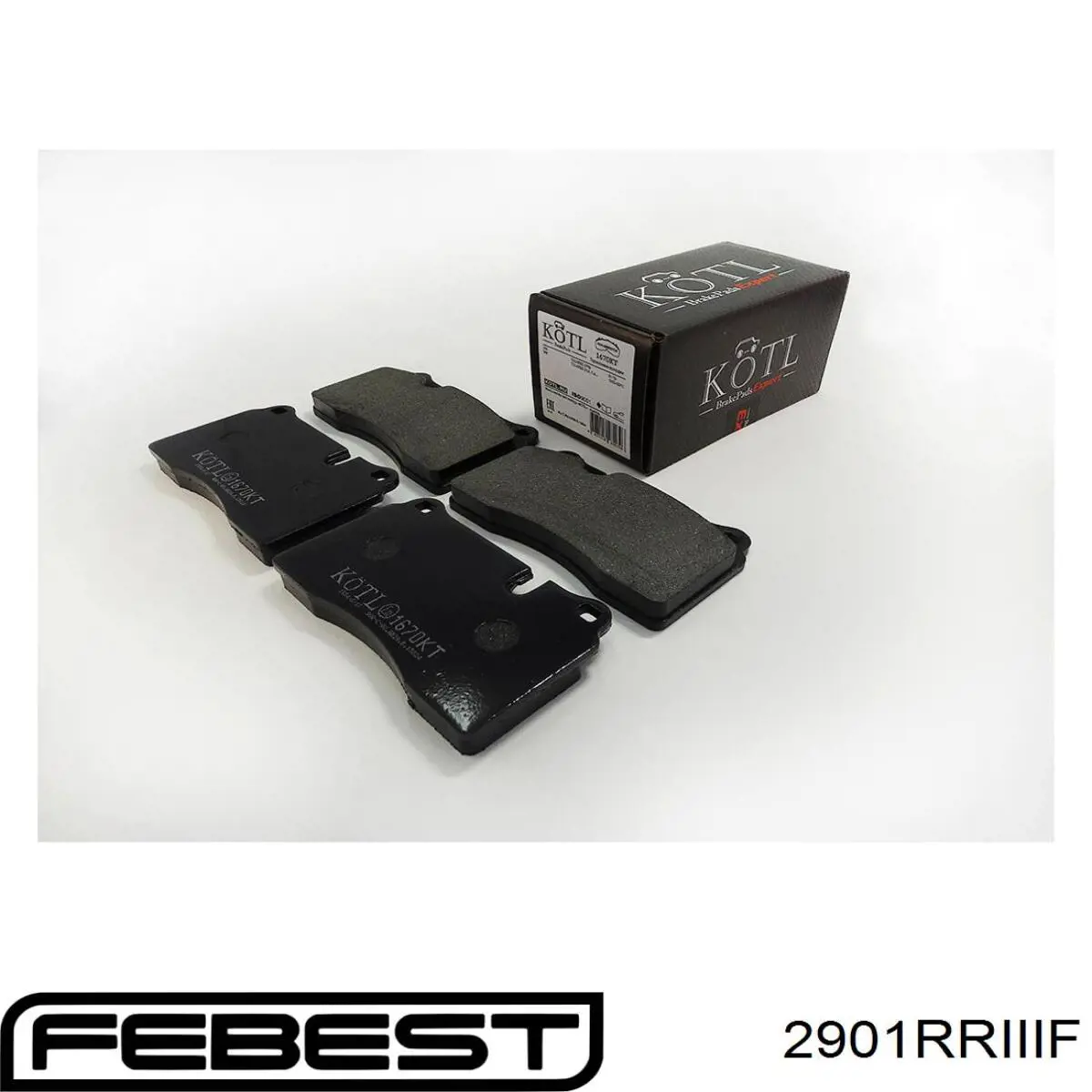 Купить 2901RRIIIF Febest Колодки тормозные