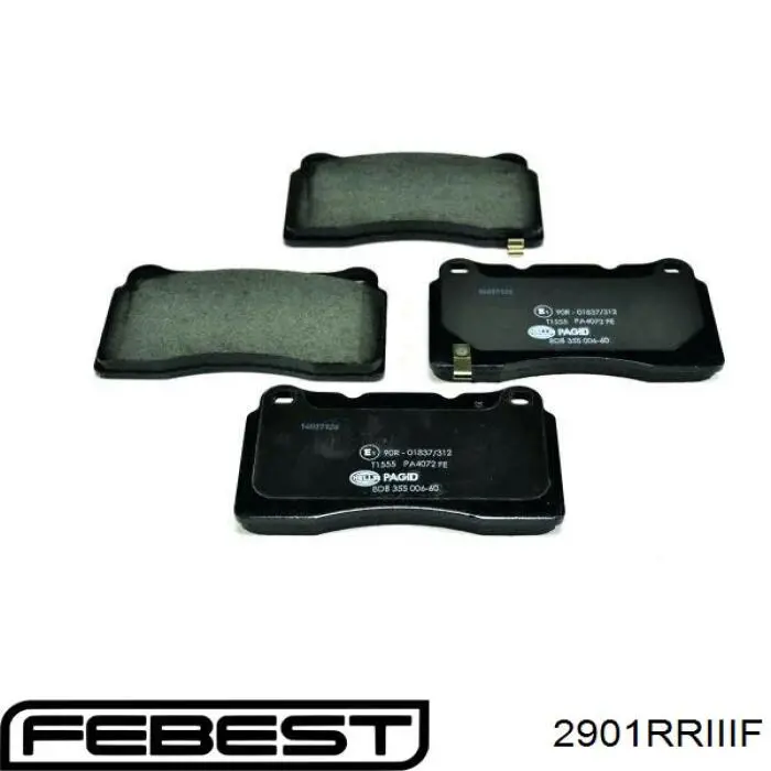 Купить 2901RRIIIF Febest Колодки тормозные