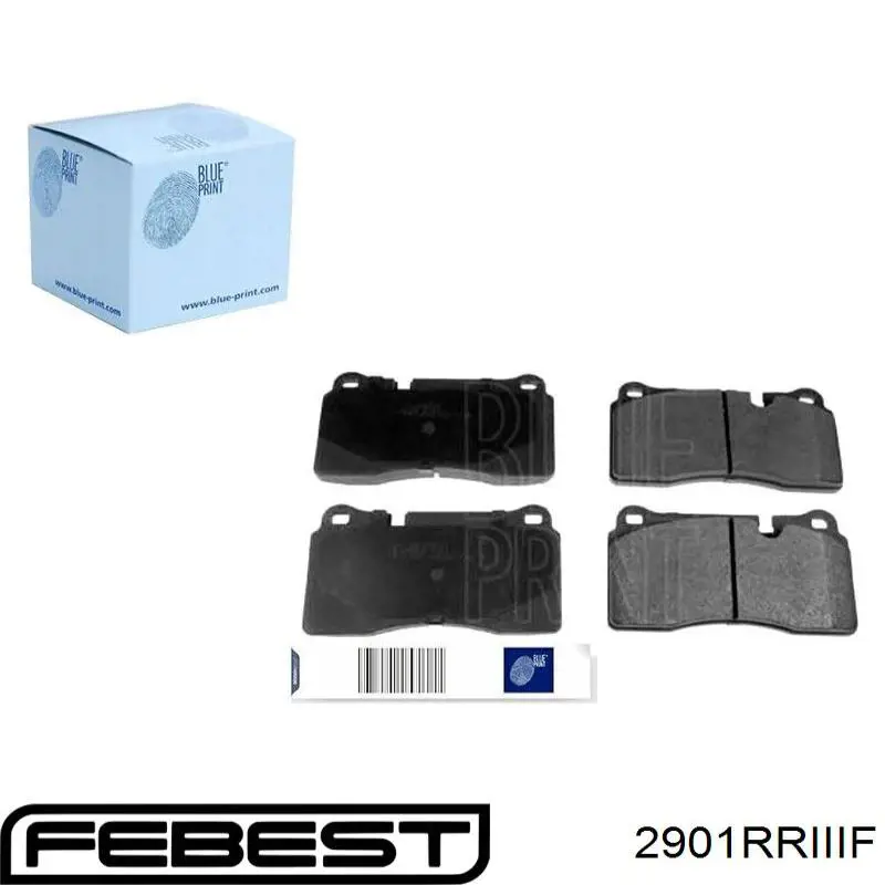 Передние тормозные колодки 2901RRIIIF Febest
