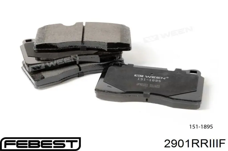 Колодки Febest 2901RRIIIF цена, от 30.56 USD