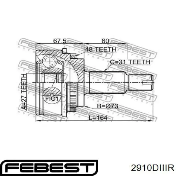 Купить LR060384 Land Rover ШРУС наружный задний
