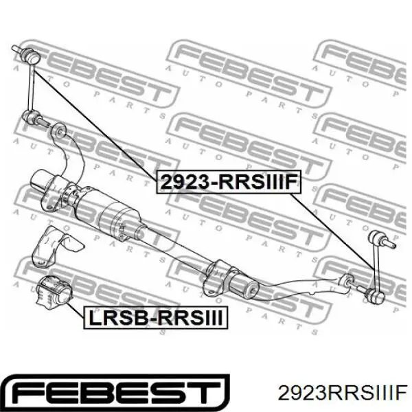 2923-RRSIIIF Febest montante de estabilizador dianteiro