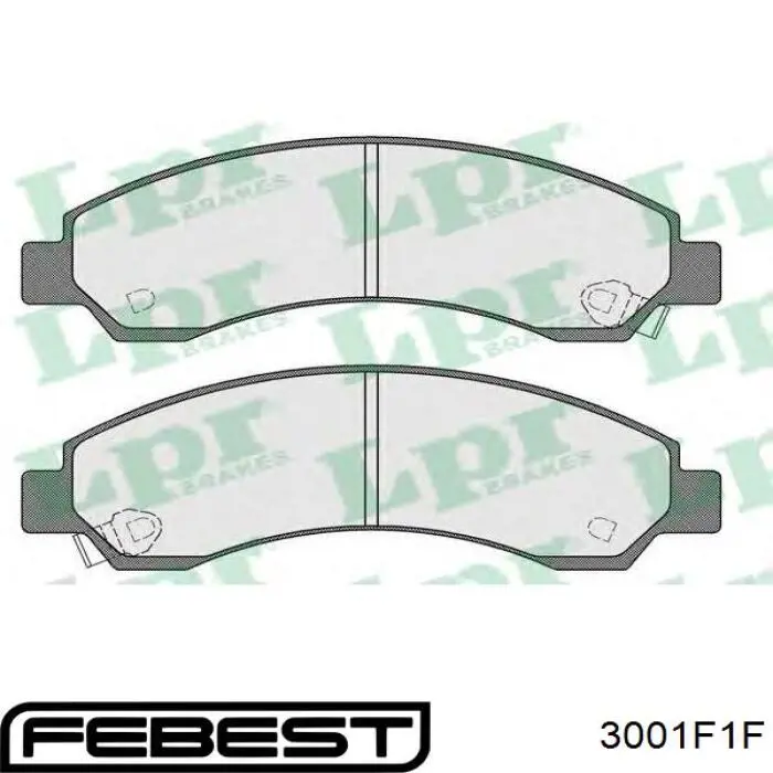 Колодки тормозные передние дисковые Febest 3001F1F