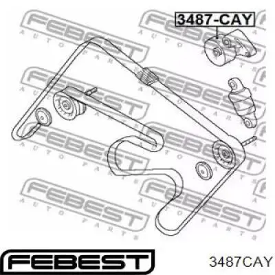 Натяжной ролик Febest 3487CAY цена, от 10.04 USD