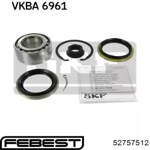 Сальник полуоси заднего моста, внешний Febest 52757512