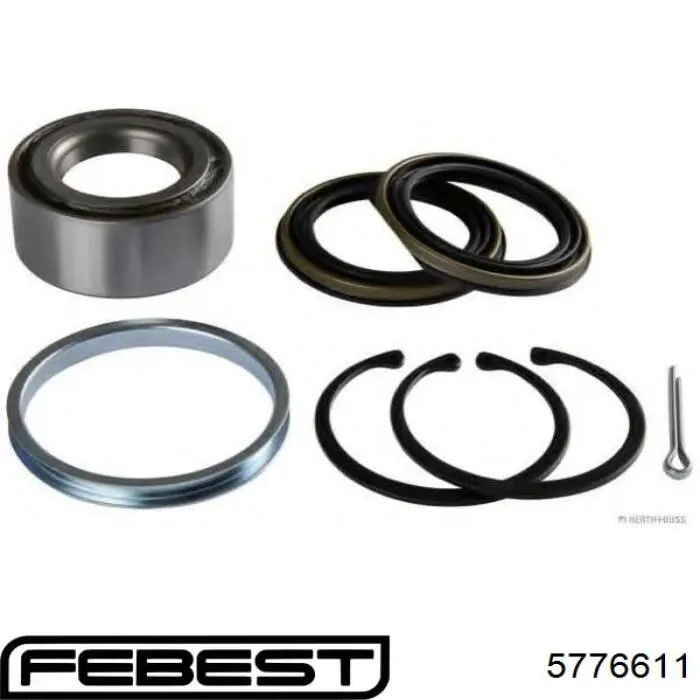 Сальник передней ступицы, внешний Febest 5776611