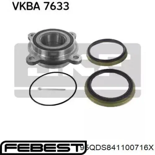 Купить 95QDS841100716X Febest Сальник полуоси