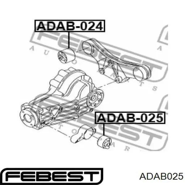 Сайлентблок траверсы крепления заднего редуктора передний на Volkswagen Passat B5, 3B3