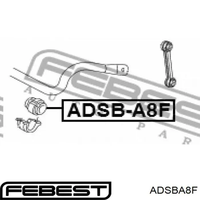 Casquillo de barra estabilizadora delantera ADSBA8F Febest