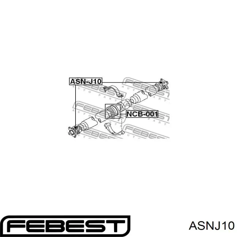 Крестовина заднего кардана ASNJ10 Febest