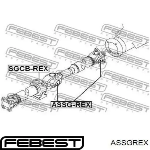 Крестовина заднего кардана ASSGREX Febest