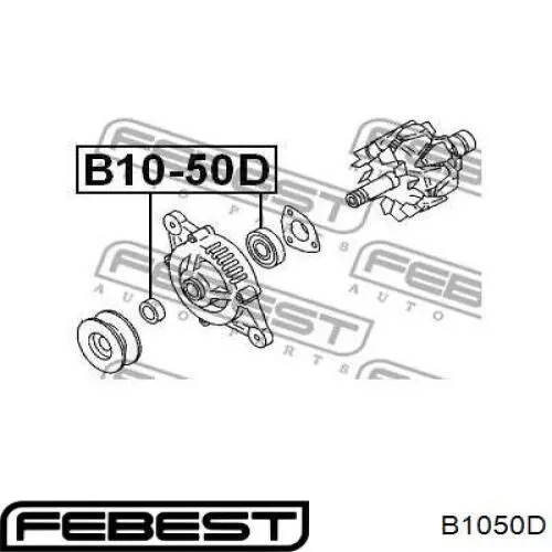 B1050D Febest подшипник генератора