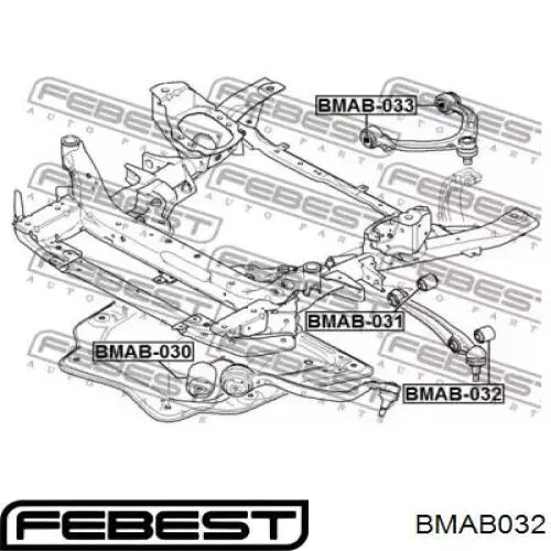 Сайлентблок переднего нижнего рычага Febest BMAB032