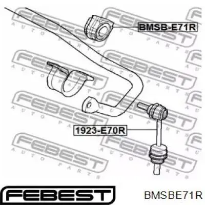 Купить BMSBE71R Febest Втулка заднего стабилизатора