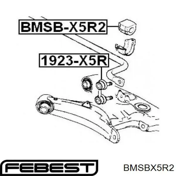 Втулка стабилизатора BMSBX5R2 Febest