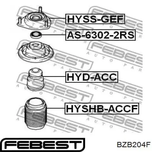 Подшипник опорный амортизатора, переднего Mercedes A204321008365 цена, от 12.53 USD