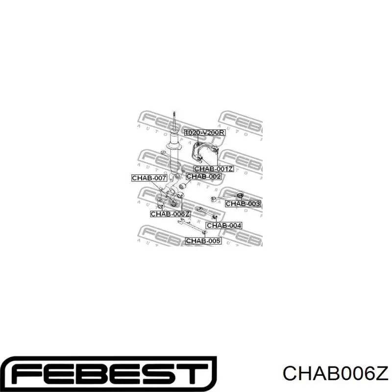 Сайлентблок цапфы задней CHAB006Z Febest