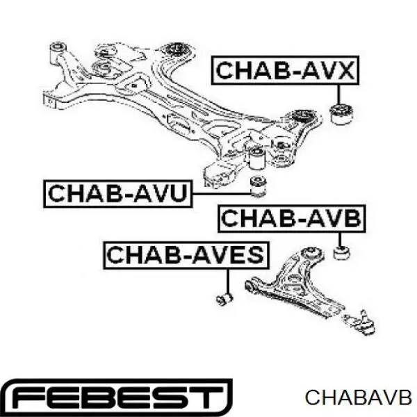 Купить CHABAVB Febest Сайлентблок нижний передней подвески