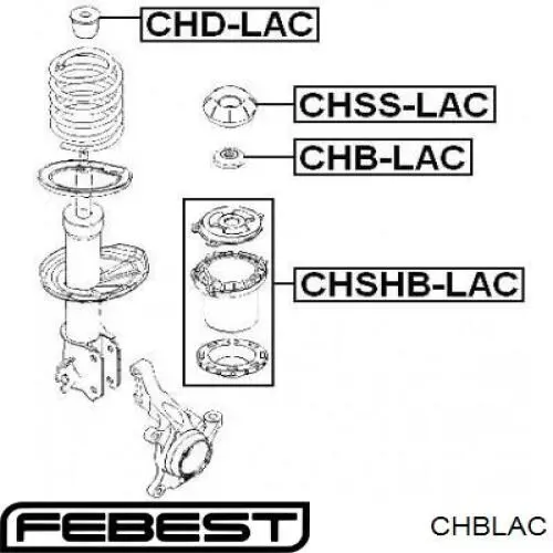 Купить CHBLAC Febest Опорный подшипник амортизатора