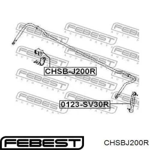Втулка стабилизатора CHSBJ200R Febest