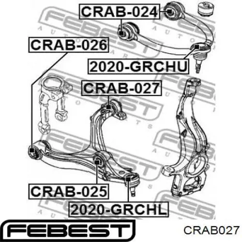 Сайлентблок переднего рычага CRAB027 Febest
