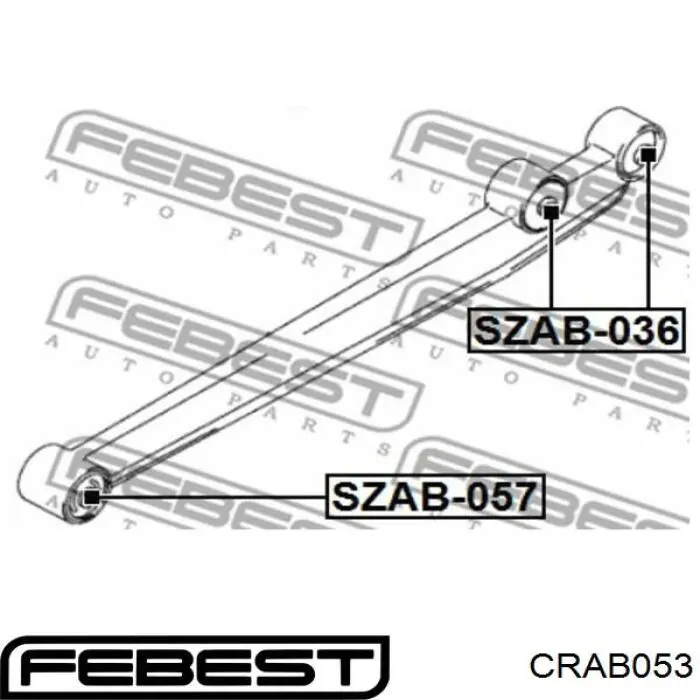 Купить CRAB053 Febest Сайлентблок заднего продольного верхнего рычага