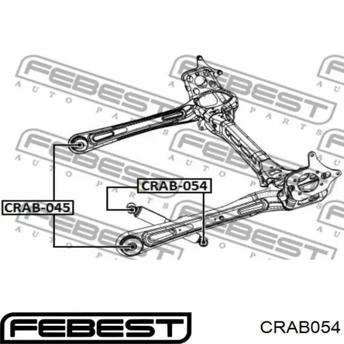 Сайлентблок амортизатора заднего Febest CRAB054 цена, от 9.18 USD