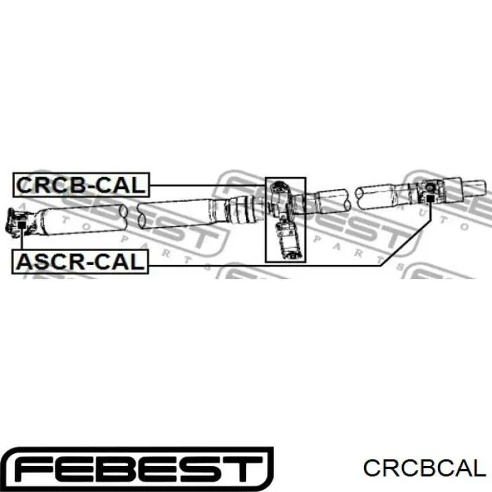 CRCBCAL Febest Подвесной подшипник кардана