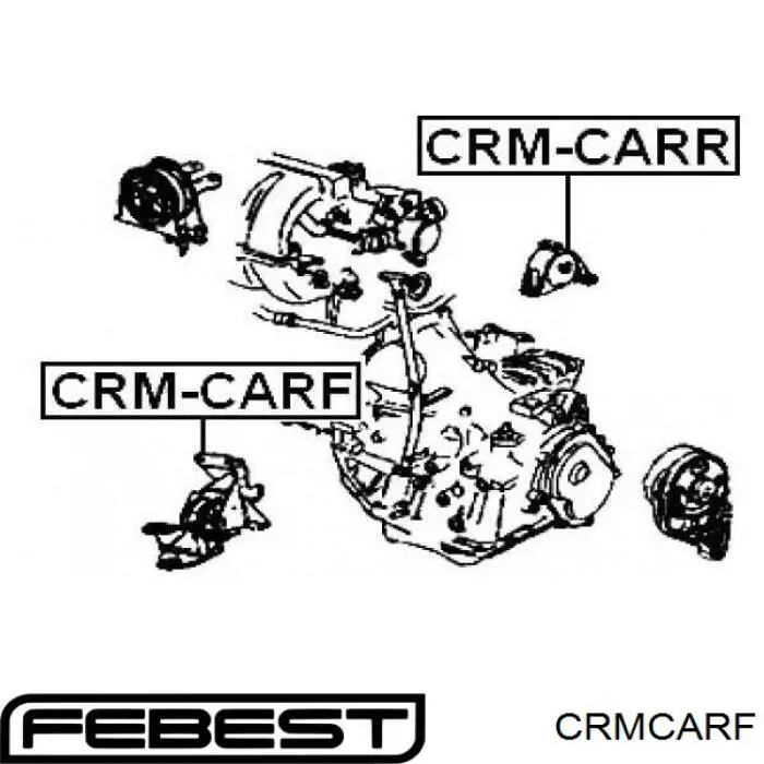 Купить RU9044 Japan Parts Передняя опора двигателя