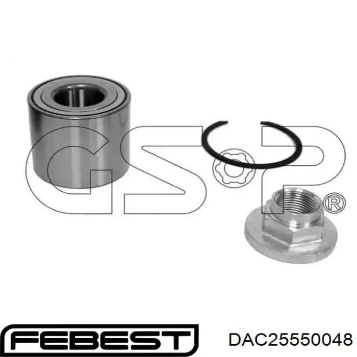 DAC25550048 Febest rolamento de cubo traseiro