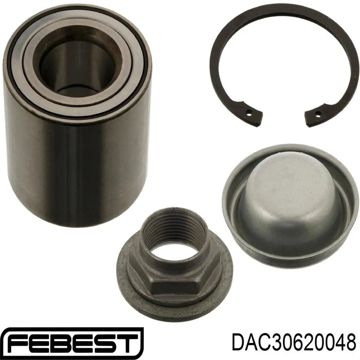 Подшипник задней ступицы DAC30620048 Febest