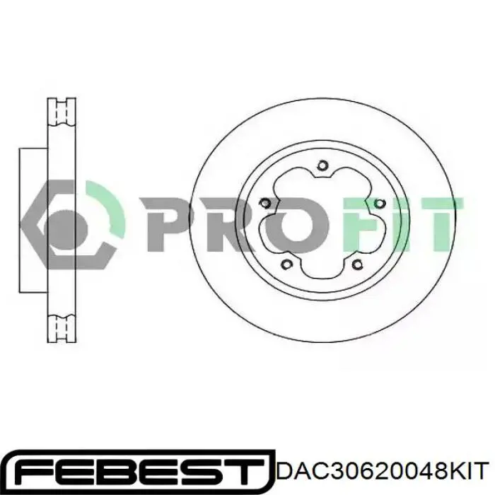 Задний подшипник Febest DAC30620048KIT