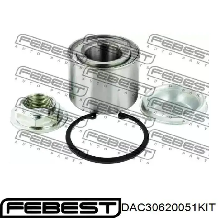 DAC30620051KIT Febest rolamento de cubo traseiro