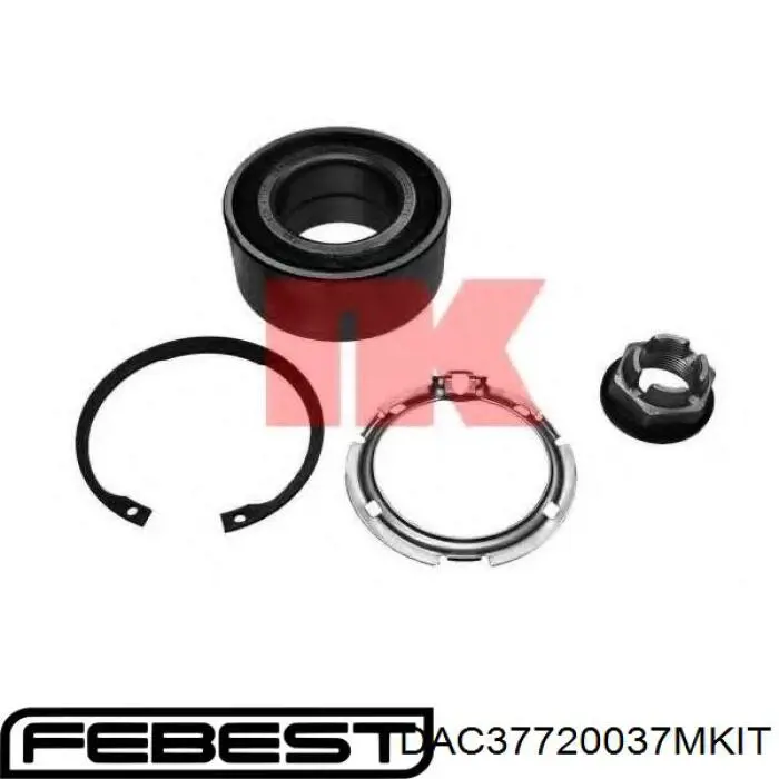 Ступичный подшипник передний Febest DAC37720037MKIT