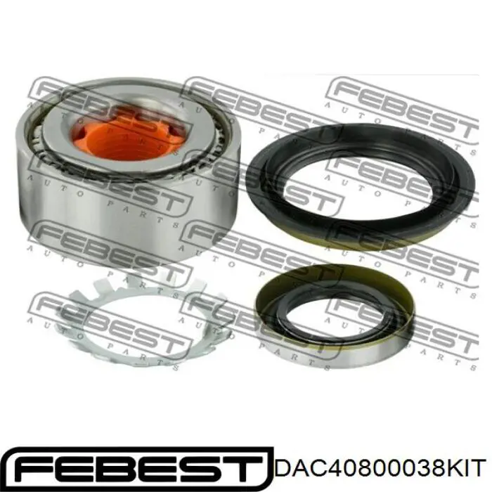 Подшипник задней ступицы DAC40800038KIT Febest