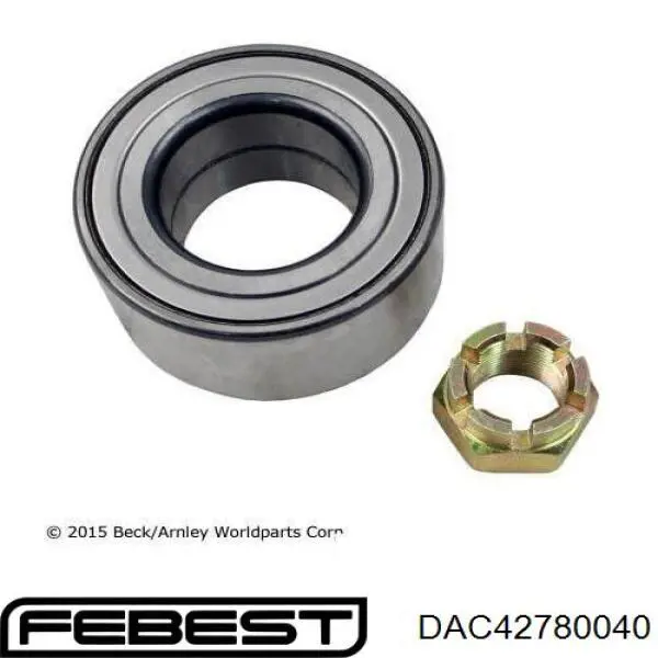 Комплект подшипника ступицы колеса Febest DAC42780040 цена, от 13.90 USD