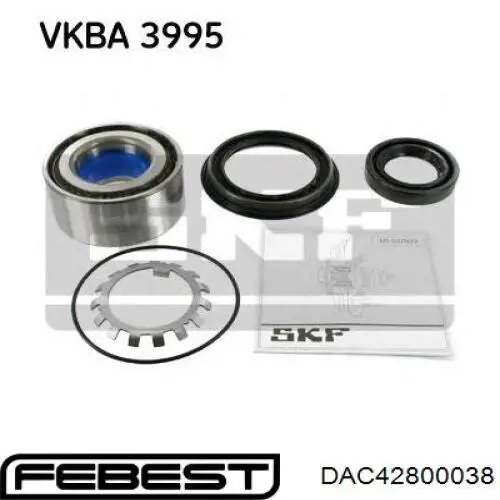 Задний подшипник Febest DAC42800038