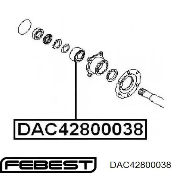 Купить DAC42800038 Febest Подшипник задней ступицы