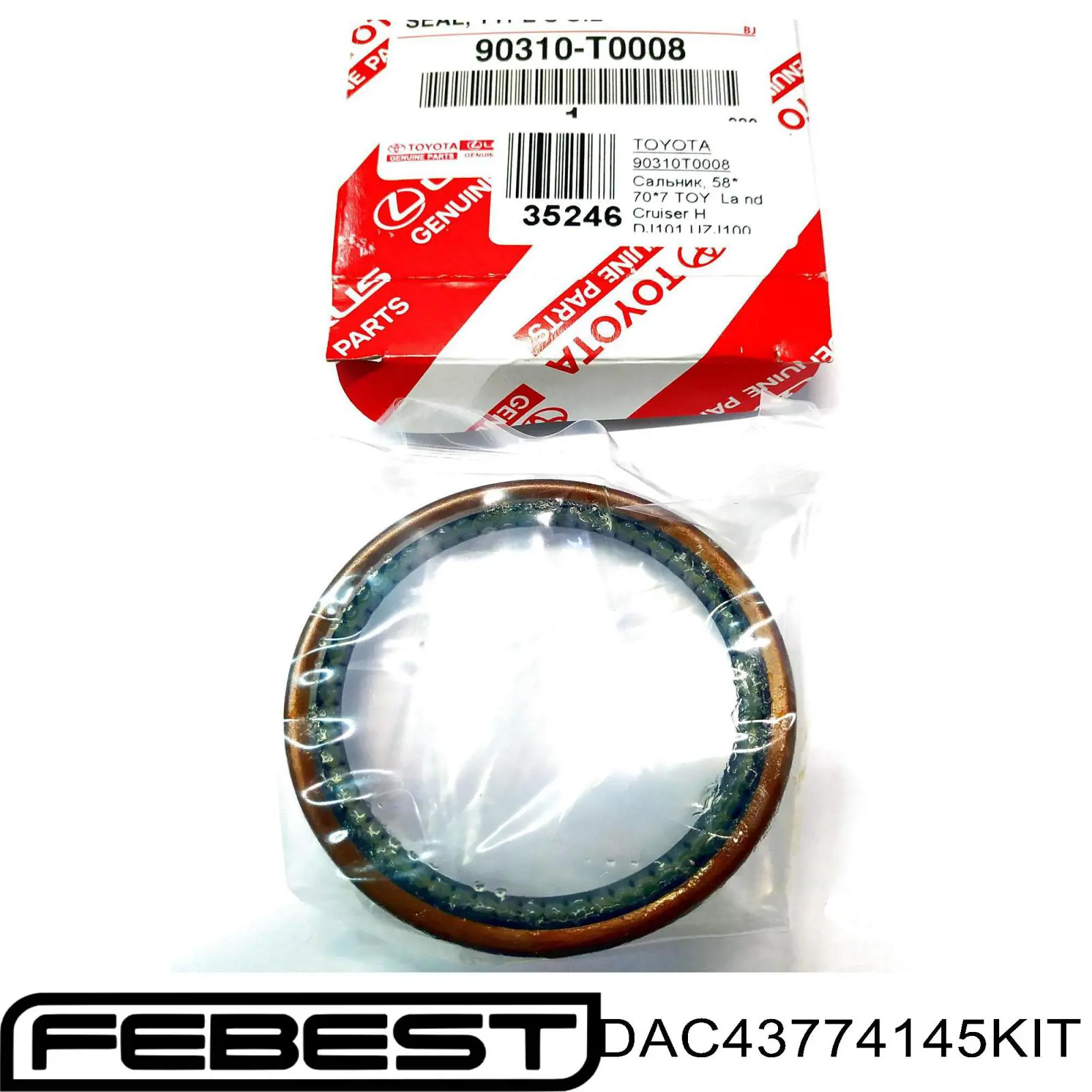 Купить DAC43774145KIT Febest Подшипник передней ступицы
