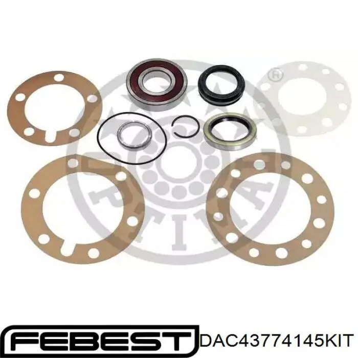 Подшипник ступицы DAC43774145KIT Febest