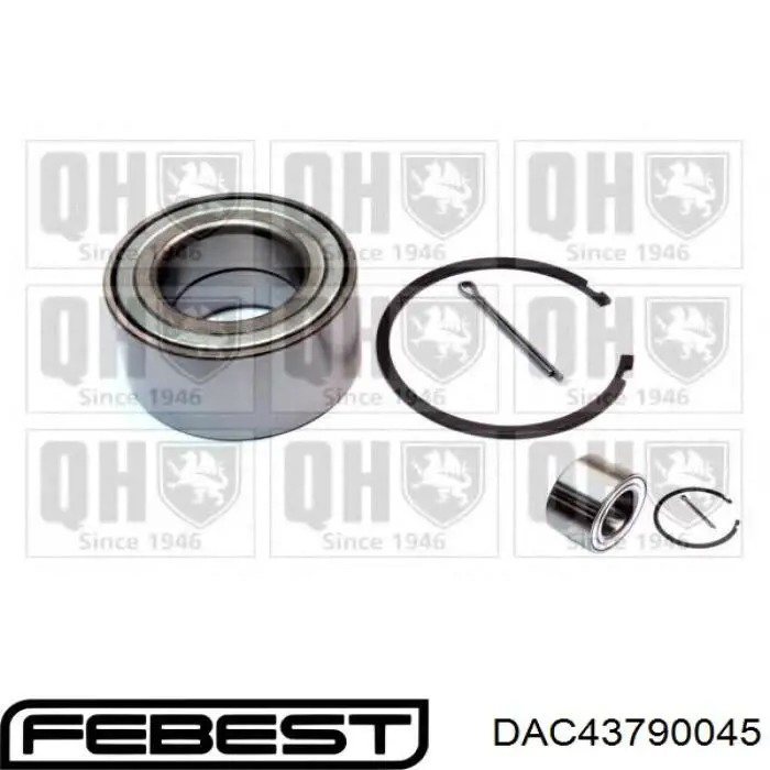 Подшипник задней ступицы DAC43790045 Febest