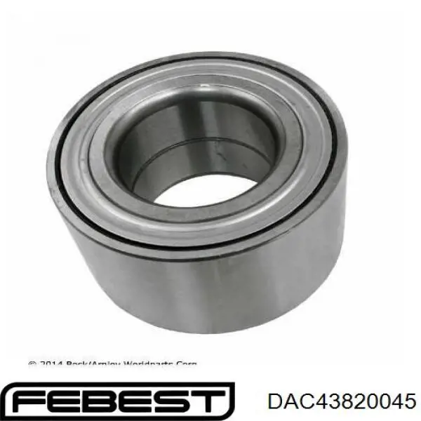 DAC43820045 Febest Подшипник ступицы передней