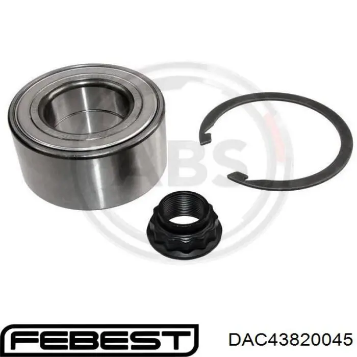 Подшипник ступицы DAC43820045 Febest
