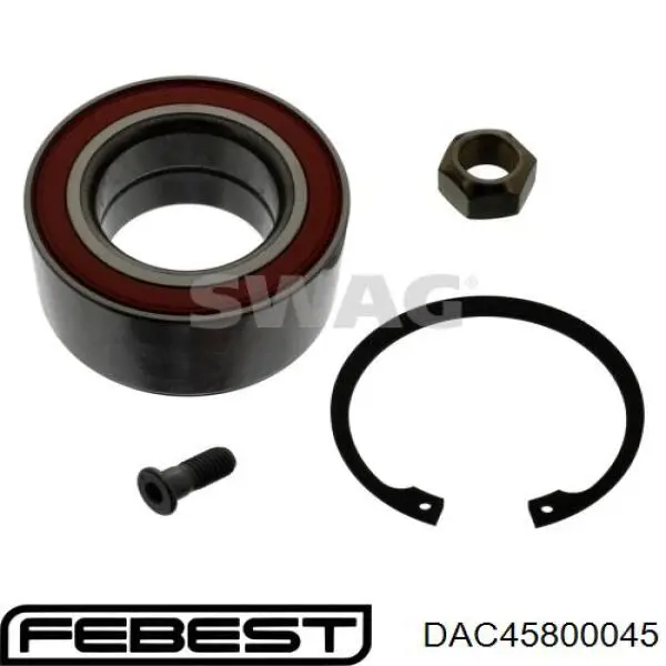 Купить DAC45800045 Febest Подшипник передней ступицы